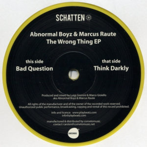 Abnormal Boyz & Marcus Raute – The Wrong Thing EP - 2011