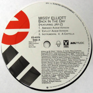 Missy Elliott Featuring Jay-Z – Back In The Day / P***ycat - 2003