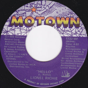 Lionel Richie – Hello - 1984