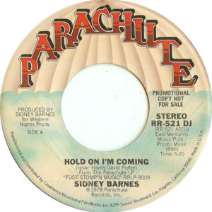 Sidney Barnes – Hold On I'm Coming - 1978