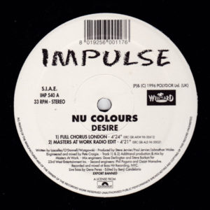 Nu Colours – Desire (The House Mixes) - 1996