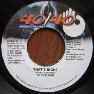 Beenie Man – That's Right - 2002