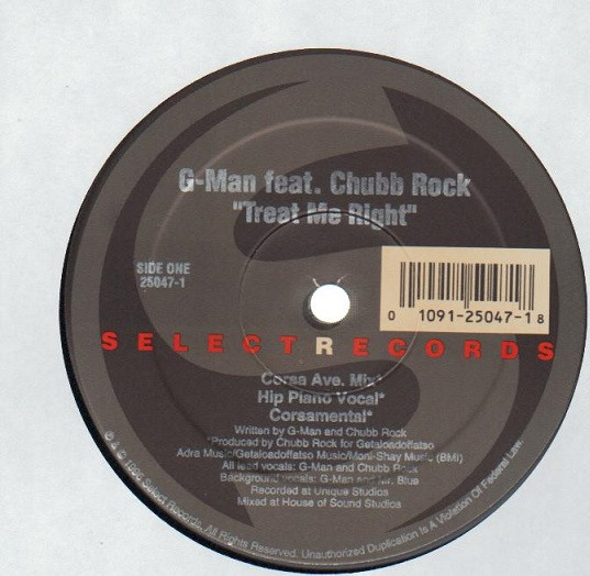 G-Man feat. Chubb Rock – Treat Me Right - 1996