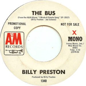 Billy Preston – The Bus - 1972